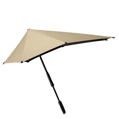 Afbeelding van Senz Large Stick Storm Umbrella champagne brown