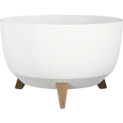 Afbeelding van Mica Decorations Doppio Schaal op Poten H20,5 x Ø40 cm Wit