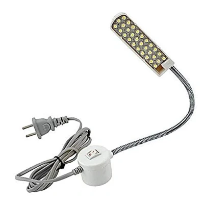 Afbeelding van Bonlux Led lamp voor naaimachine, 30 leds, werklamp, zwanenhalslamp met magnetische basisschakelaar, studio torens