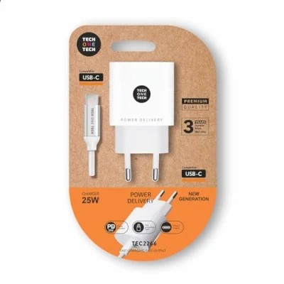 Afbeelding van Oplader Tech One Wit 25 W