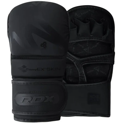 Afbeelding van RDX Sports T15 Noir MMA Sparring Handschoenen Matzwart Kunstleer