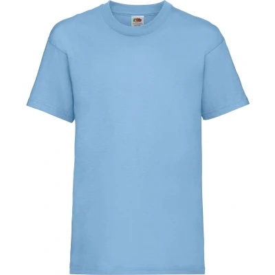 Afbeelding van Fruit Of The Loom Kinder / Kinderen Unisex Valueweight T shirt met korte mouwen (Hemel Blauw)