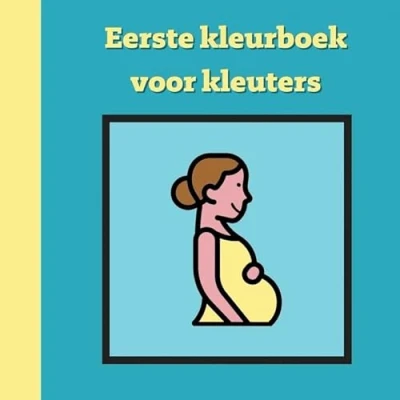 Afbeelding van Eerste kleurboek voor kleuters :: Geboorte