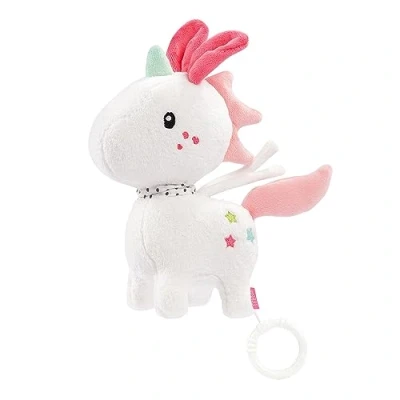 Image de Fehn Boîte à musique Aiko &amp; Yuki licorne 20 cm blanc