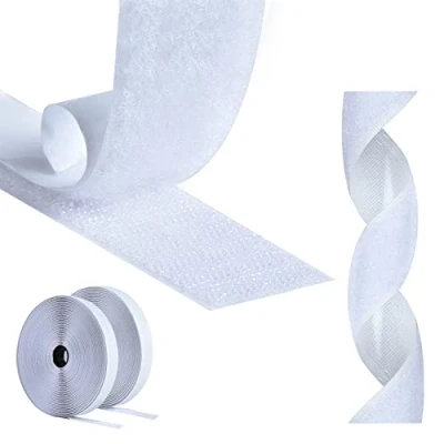 Afbeelding van AiQInu klittenband, dubbelzijdig, 10 m, zelfklevend, 30 mm, sterke plakbanden voor huishouden, knutselen en handwerk