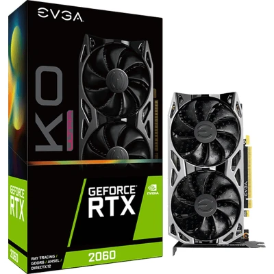 Afbeelding van EVGA 06G P4 2068 KR, GeForce RTX 2060, 6 GB, GDDR6, 192 Bit, 7680 x 4320 Pixels, PCI Express 3.0