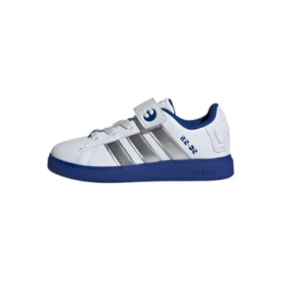 Afbeelding van adidas Performance STAR WARS Grand Court 2.0 Hardloopschoenen voor op de weg kinderen, Maat: 34, Ftwr white silver met team royal blue Schoenen