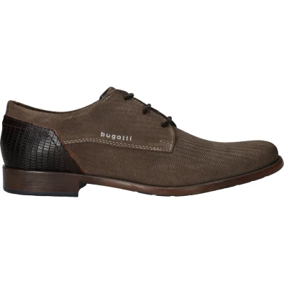 Afbeelding van bugatti Veterschoenen, Heren, Maat: 42, Taupe Leer
