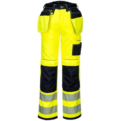 Afbeelding van Stretchbroek met holsterzak Hi Vis PW3 Portwest