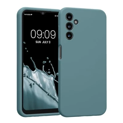 Afbeelding van kwmobile telefoonhoesje geschikt voor Samsung Galaxy A14 5G TPU backcover met siliconen coating Smartphone case in antieksteen