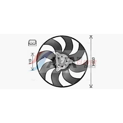 Afbeelding van Ava Cooling Ventilatorwiel motorkoeling RT7664