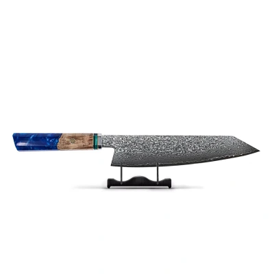 Afbeelding van Sapphire Octagon Damascus Kiritsuke 23 cm Special Edition