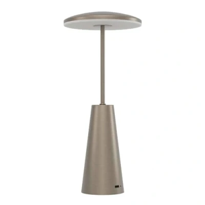 Afbeelding van EGLO Piccola Tafellamp Aanraakdimmer Draadloos 28 cm Donker Brons Instelbaar wit licht Oplaadbaar Buiten en Binnen