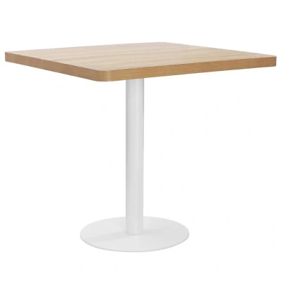 Afbeelding van Bistrotafel 80x80 cm MDF lichtbruin