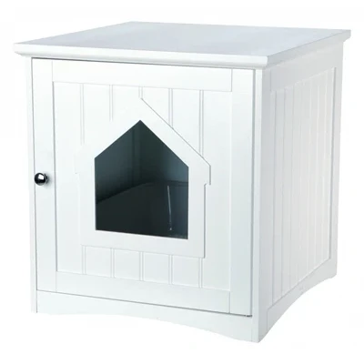 Afbeelding van Trixie Kattenmand Huis Wit 51X49X51 CM