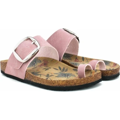 Afbeelding van GOBY Roze Sandalen Slippers Hoge kwaliteit Handmade Maat 39