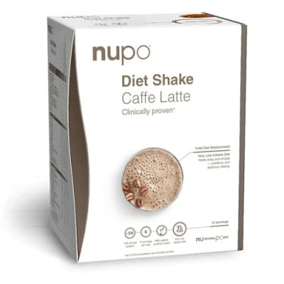 Afbeelding van Nupo Dieet Shake Caffe Latte 12 x 32 gram Snel afvallen zonder poespas!