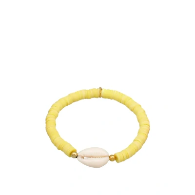 Afbeelding van Elli Heishi FIMO Armband, Dames, Maat: 16, Gelb