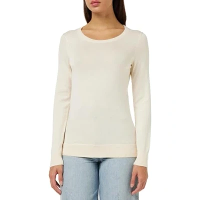 Image de Amazon Essentials Chandail léger à manches longues et col ras du cou pour femme (disponible en grande taille) écru, taille XS