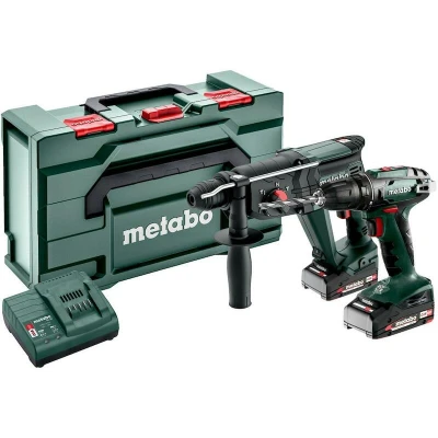Afbeelding van METABO Combo Set 2.3.2 18V accu machineset in metaBOX 165 L (2x 2,0Ah + lader) 685216500