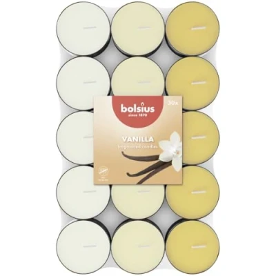 Afbeelding van Bolsius Geurtheelicht 30 stuks per verpakking Vanilla