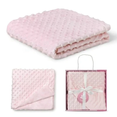 Image de Interbaby Plaid Microfibre Rose 881