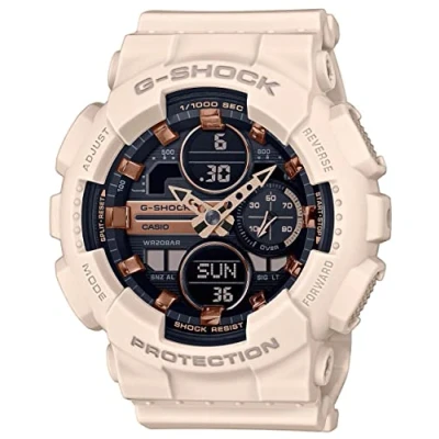 Image de Montre CASIO G Shock Classic Femme Blanc Chrono 1/1000eme de s. 5 alarmes Etanche 20 bars