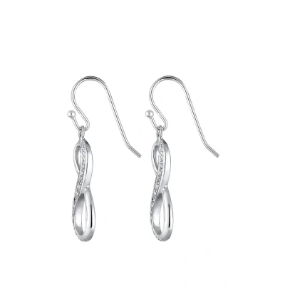 Afbeelding van Elli Infinity Zirkonia Oorbellen, Dames, Maat: One Size, Silber