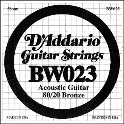 Image de D&#039;Addario BW023 Corde au détail 023 Bronze guitare acoustique