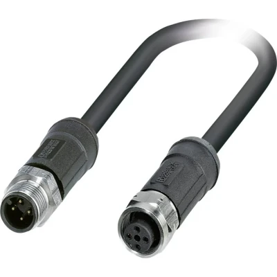 Afbeelding van Phoenix Contact 1454189 Sensor/actuator connector, geassembleerd M12 Aantal polen: 4 Stekker, recht, Bus, recht 2.00 m 1 stuk(s)