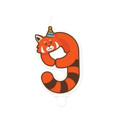 Afbeelding van Jungle Kaars Cijfer 9