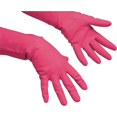 Afbeelding van Vileda Handschoenen Multi Purpose, Latex, Small, Rood
