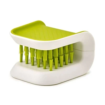 Image de Brosse à couverts et couteaux Joseph BladeBrush Verte blanche