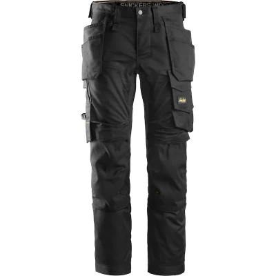 Image de SNICKERS 6241 Pantalon de travail AllroundWork stretch avec poches étuis (noir) 62410404044