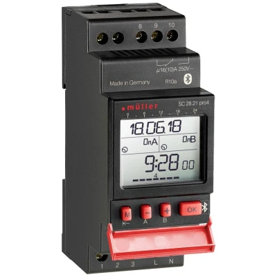 Afbeelding van Müller SC 28.21 pro4 12V ACDC DIN rail schakelklok Digitaal 12 V/DC, V/AC 4000 W