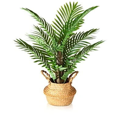 Afbeelding van Kazeila Kunstpalm, 70 cm, kunstplanten, decoratie, grote kunstplant, voor decoratie binnen buiten, huis, kantoor (1 stuk)
