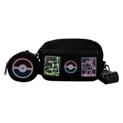 Afbeelding van Pokémon Loungefly Sling Bag (Glow in the Dark) Handtas zwart