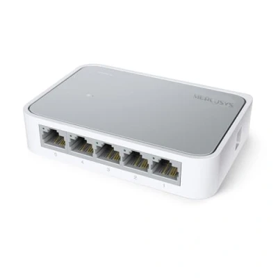 Afbeelding van TP Link TL SF1005D 5 poorts 10/100 Mbps Desktop Ethernet Switch/Hub, Splitter, Plug &amp; Play, geen configuratie vereist