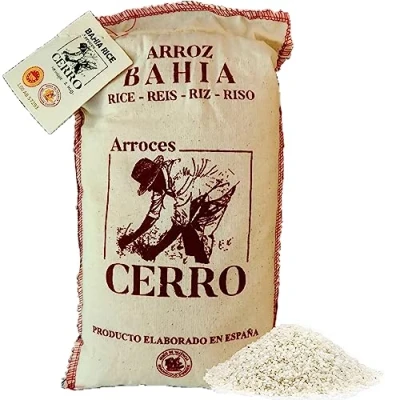 Image de 1 kg. Riz spécial Paella Bahia D.O. Valencia Arroz Redondo, le blanc d&#039;Espagne Parfait pour les plats méditerranéens