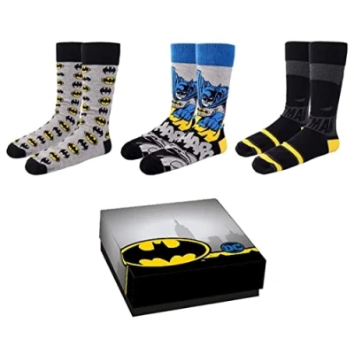 Afbeelding van DC Batman Sokken Giftbox Maat 36 41