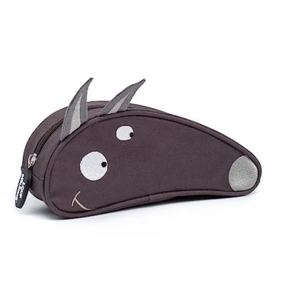 Image de Les Déglingos Trousse Scolaire Simple (Le Loup x Déglingos) Amusant École Maternelle à CP Fille Animale Dès 3 Ans Polyester Recyclé Grise, Gris, 24 10 6 cm,