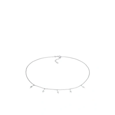 Afbeelding van Elli Choker Flash Ketting, Dames, Maat: 36, Silber