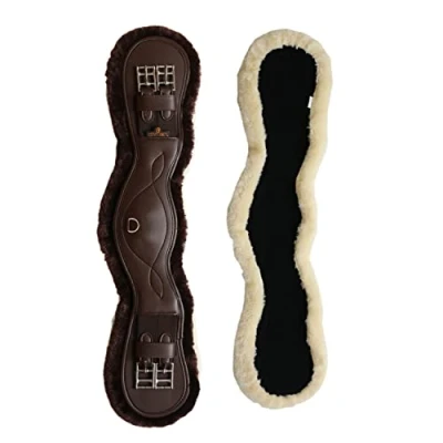 Afbeelding van Kentucky Dressuursingel Sheepskin Anatomic Short Bruin 70cm