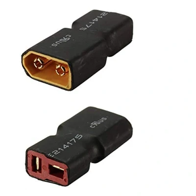 Afbeelding van VUNIVERSUM Mr.Stecker Modellbau® Premium XT60 mannelijk naar Dean T vrouwelijke adapter voor Lipo batterij 2 stuks