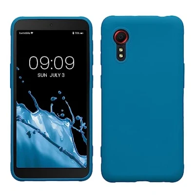 Afbeelding van kwmobile telefoonhoesje geschikt voor Samsung Galaxy Xcover 5 Hoesje smartphone Back cover in rifblauw