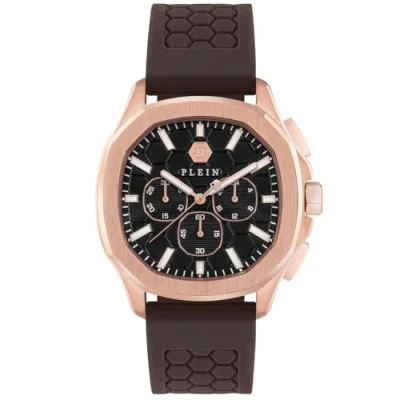 Afbeelding van Philipp Plein $keleton $pectre PWSAA0523 Horloge Siliconen Bruin Ø 44 mm