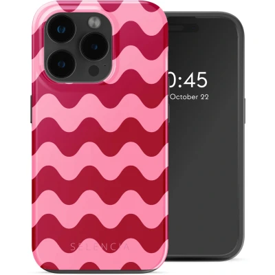 Afbeelding van Selencia Hoesje geschikt voor iPhone 15 Pro Max Vivid Backcover MagSafe Wave Vibes Lipstick