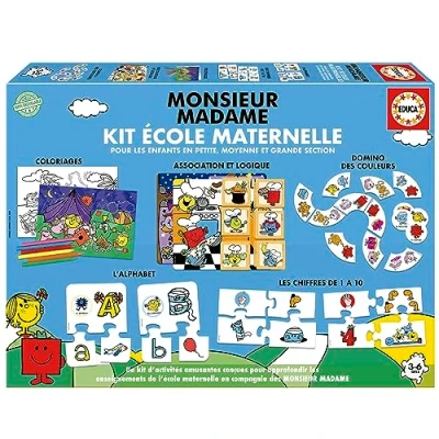 Image de Kit jeu éducatif Educa école Maternelle Monsieur Madame