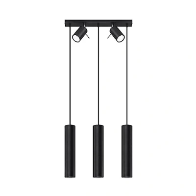 Afbeelding van Moderne Zwarte Hanglamp RING 3 Stijlvol Design voor Woonkamer en Keuken