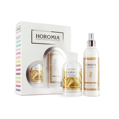 Afbeelding van Horomia Geschenkset Gold Argan Wasparfum &amp; Textielspray Geur bij de Was Parfum Wasgeurtje voor Geurbooster